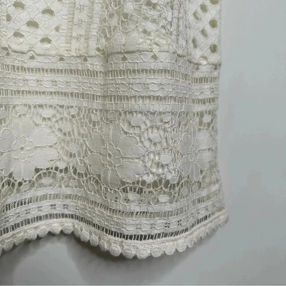 Cupcakes & Cashmere Ivory Lace Luka Shift Dress Size Medium - Picture 9 of 15